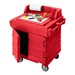 Camkiosk Work Station - Hot Red (Shown w/ optional cutting board)